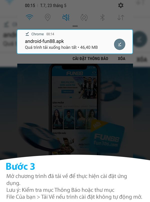 Hướng dẫn cách tải App Fun88 về điện thoại